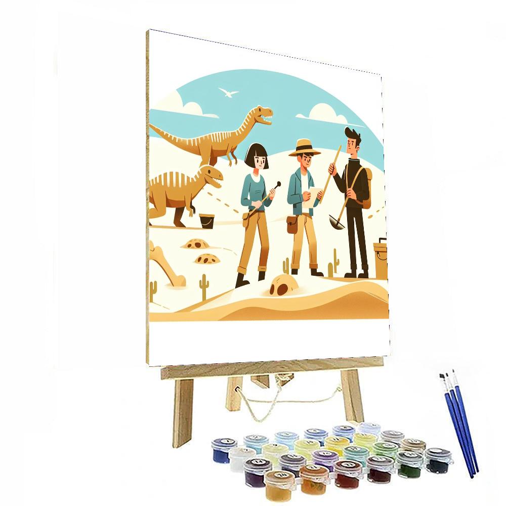 Dino Dunes Discovery Paint By Numbers Art