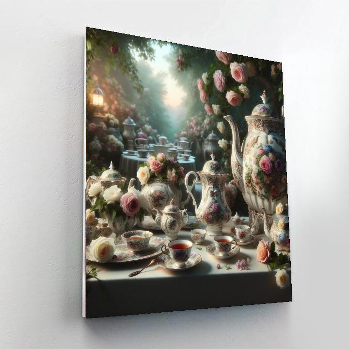 Victorian Tea Time Bliss Painting By Numbers Kit