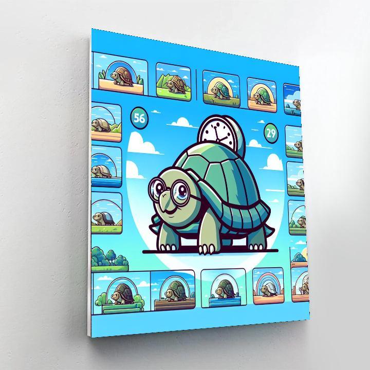 The Time-traveling Tortoise Painting By Numbers Kit