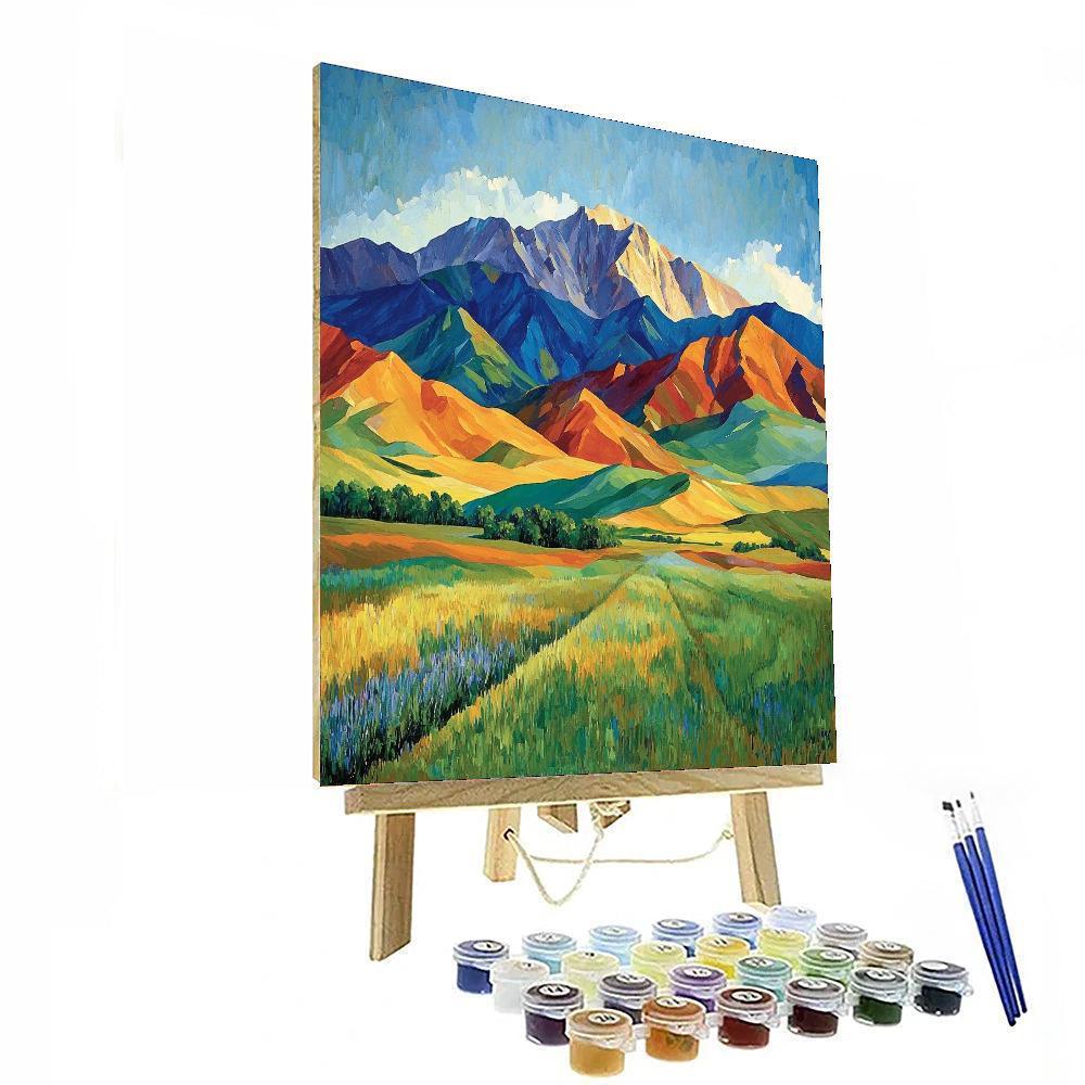 Paul Cézanne Inspired Abstract Mountain Dreams  Paint By Numbers Kits