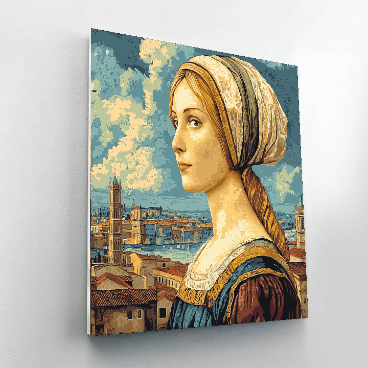 Leonardo Da Vinci Inspired Renaissance Historical Portrait  Paint By Number