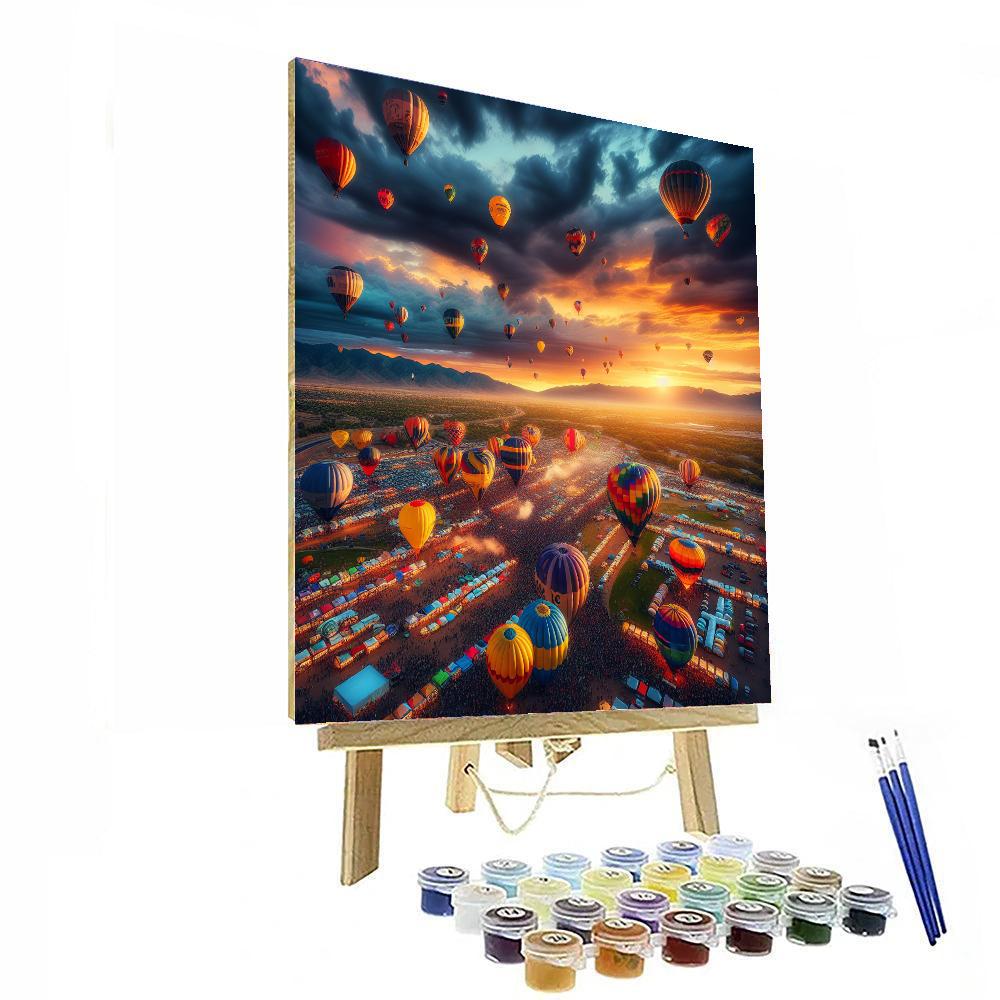 The Balloon Fiesta - Usa Painting By Numbers Kit