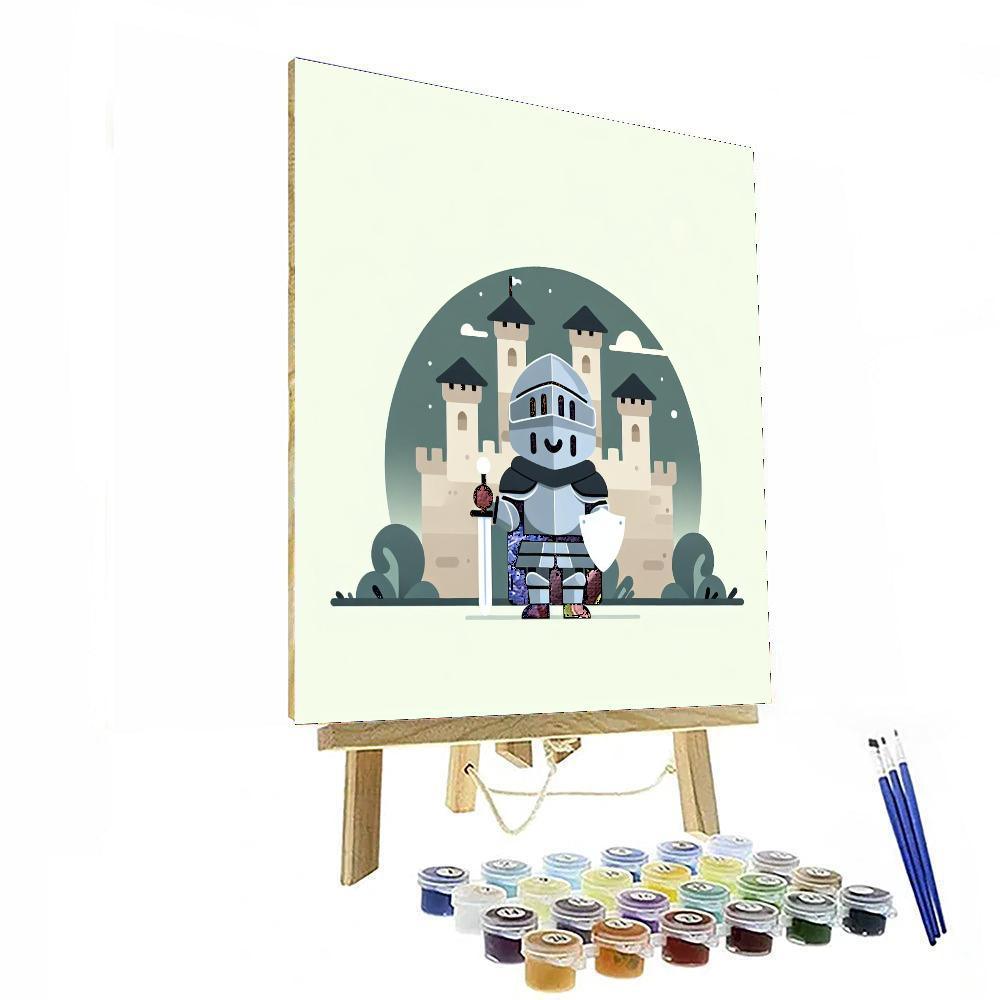 Brave Knight's Castle Painting Number Kit