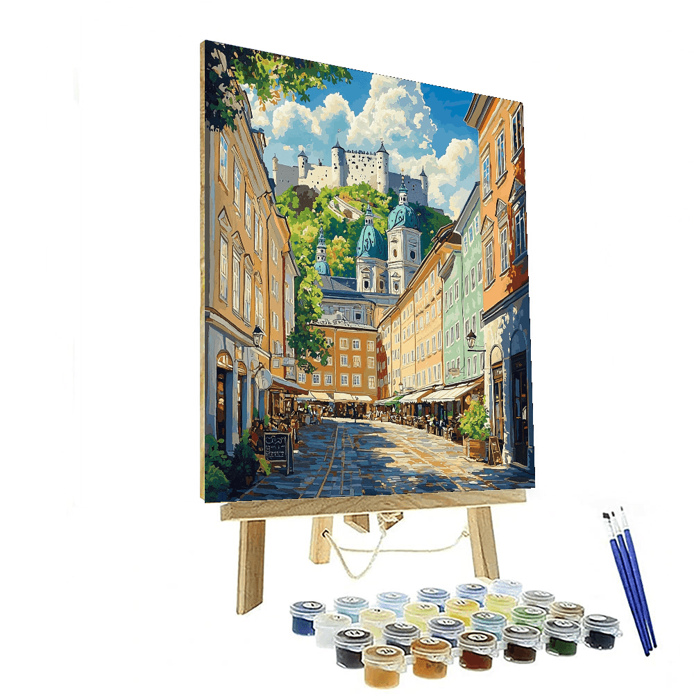 Salzburg Old Town Paint By Numbers