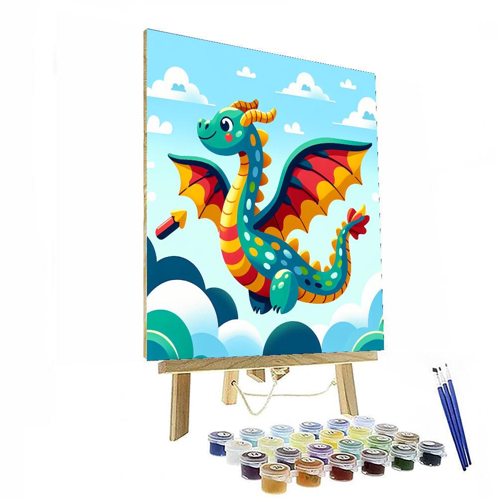 Daring Dragon's Flight Painting Number Kit