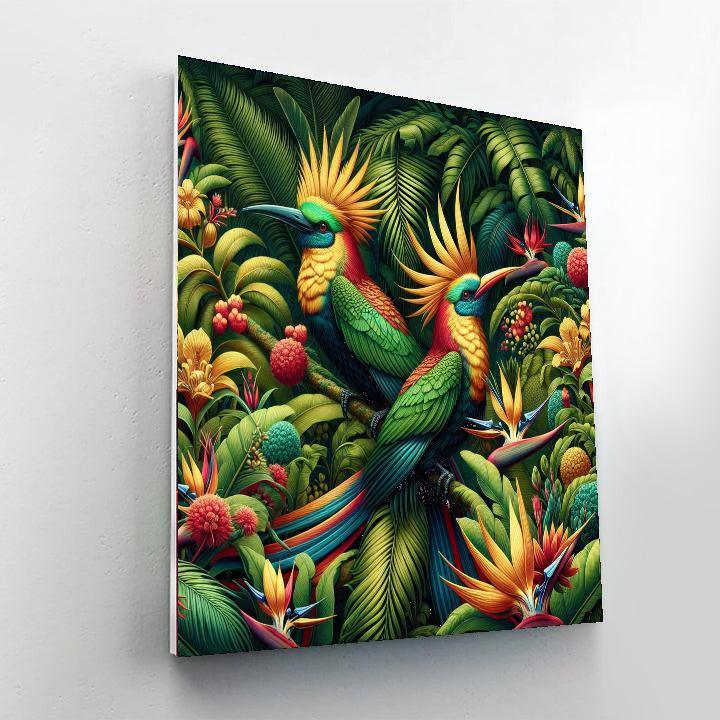 Radiant Tropical Birds Paint By Number
