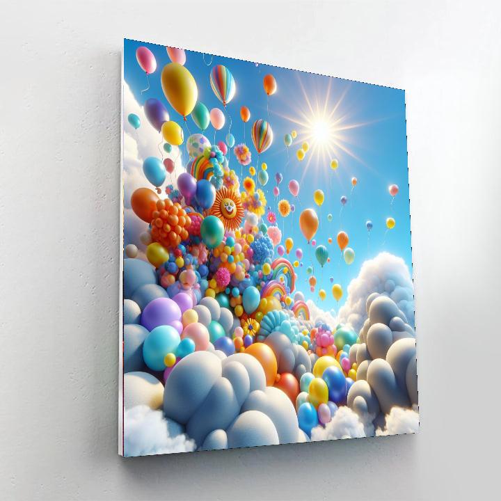 Balloon Adventure Festival Painting Number Kit