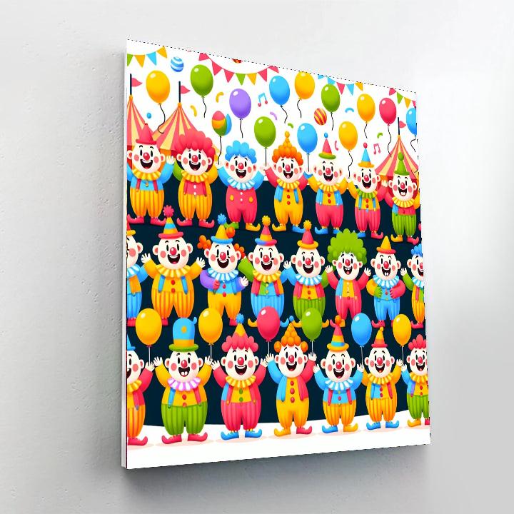 Joyful Juggling Act DIY Paint By Numbers