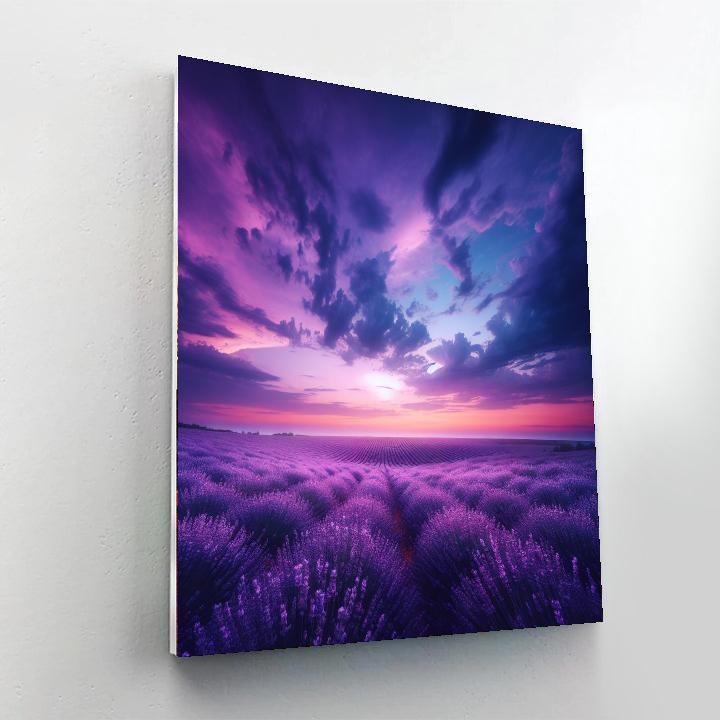 Dreamy Lavender Evening Paint By Number