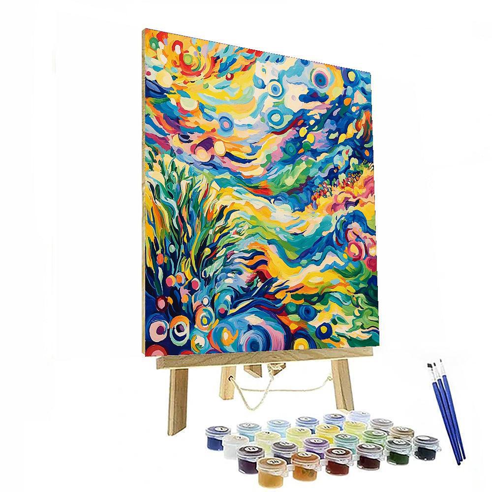 Wassily Kandinsky Inspired Abstract Nature Dance  Paint By Numbers