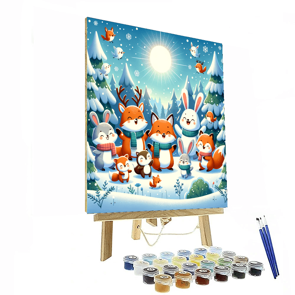 Magical Snowy Day Paint By Number
