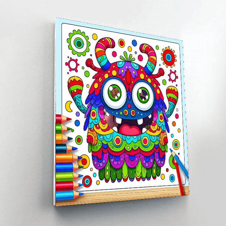 Giggle Monster Paint By Number