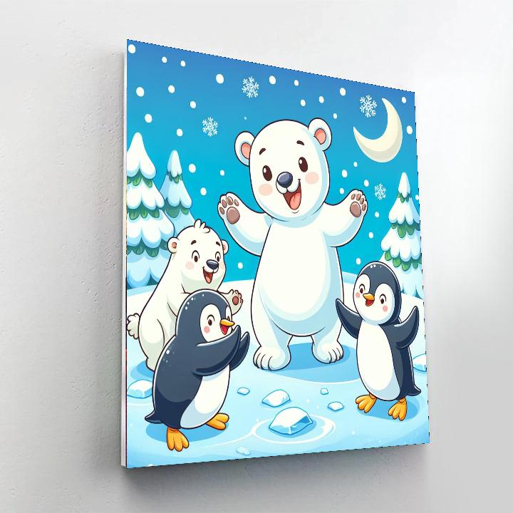 Snowy Adventure Numbered Painting Kits