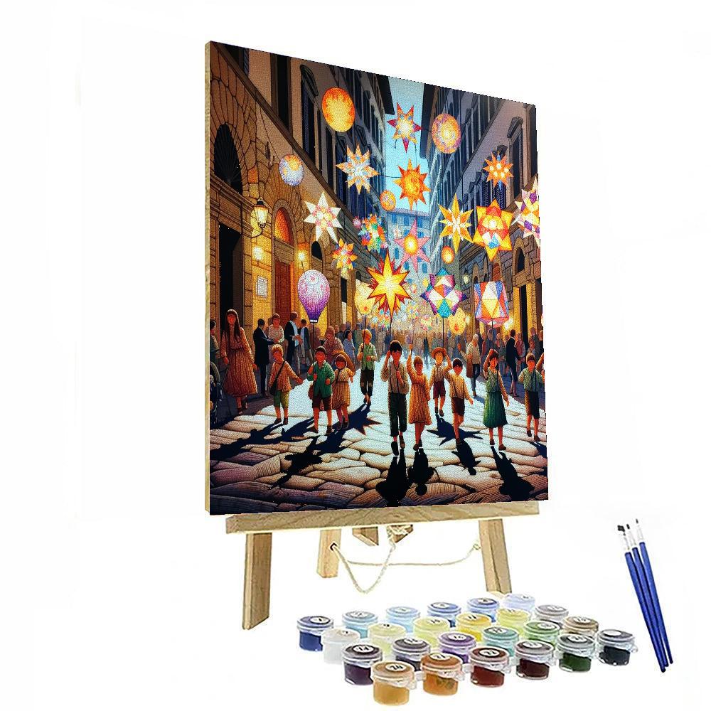 Festa Della Rificolona - Florence, Italy Painting Number Kit