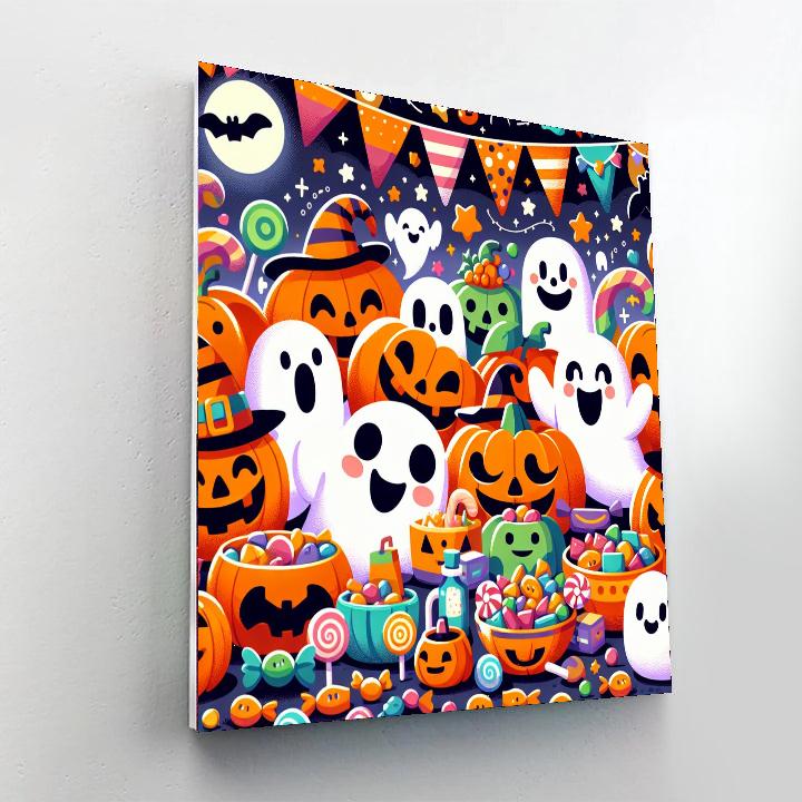 Jolly Halloween Party Numbered Painting Kits