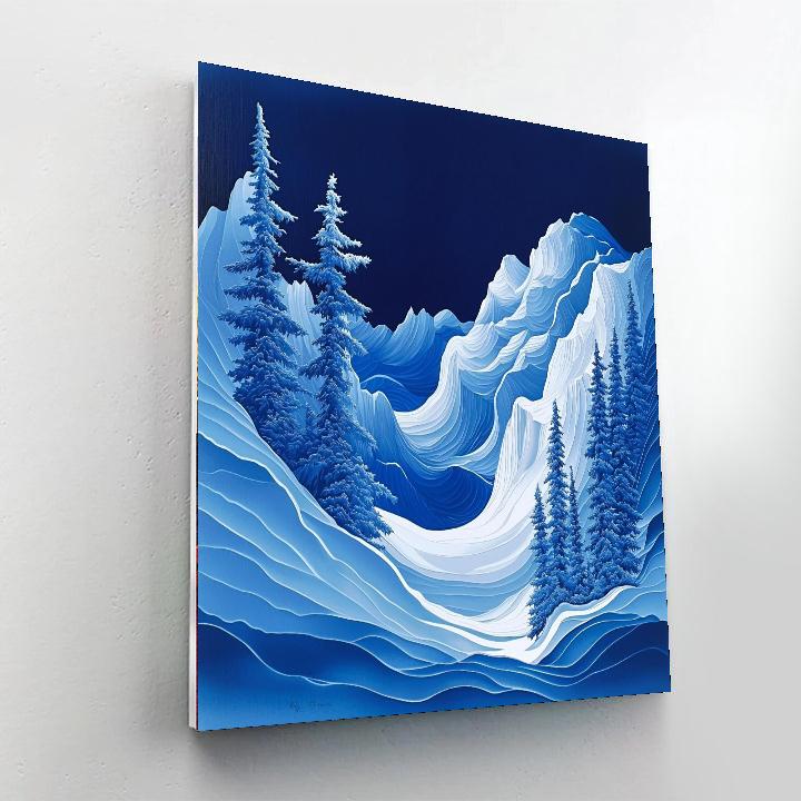 Michelangelo Inspired Mystical Glacier  Painting Number Kit