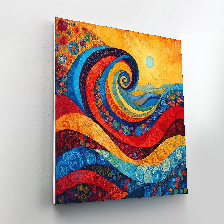 Frida Kahlo Inspired Tidal Waves Of Heritage  Numbered Painting Kits