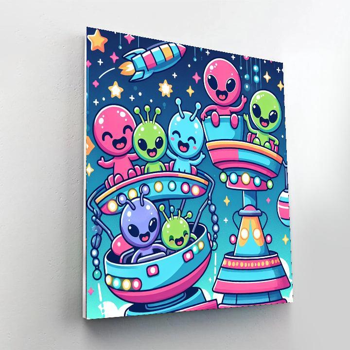 Wacky Space Carnival Numbered Painting Kits
