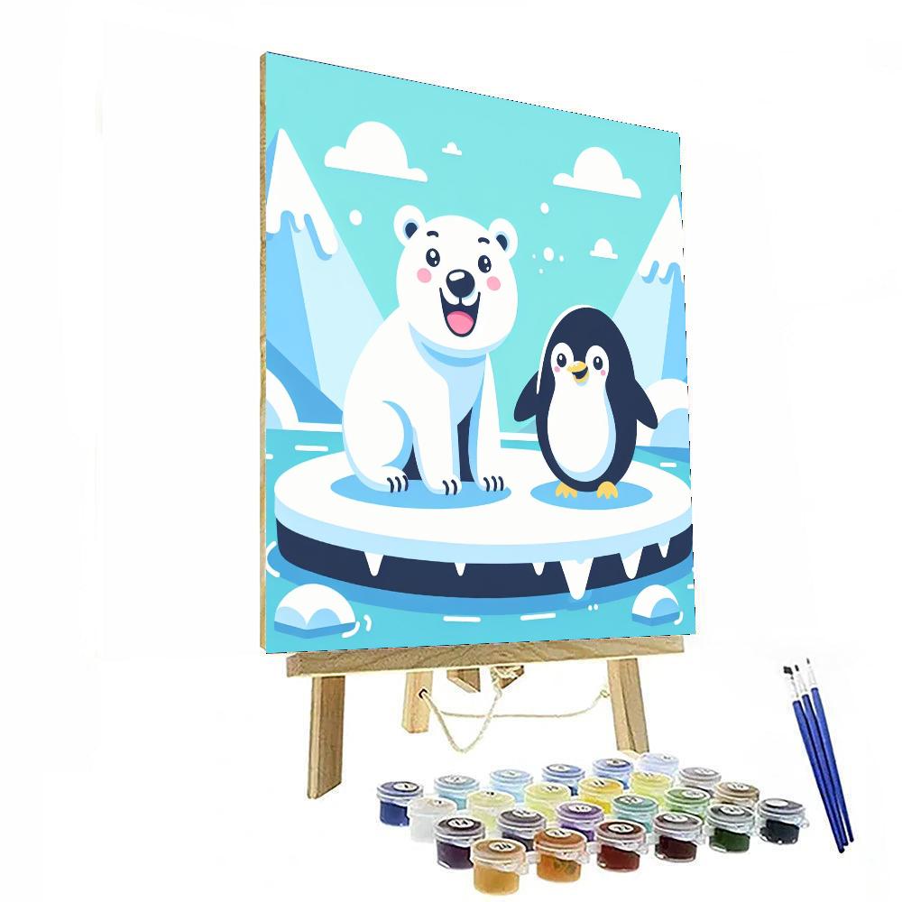 Arctic Friends Chill Out DIY Paint By Numbers