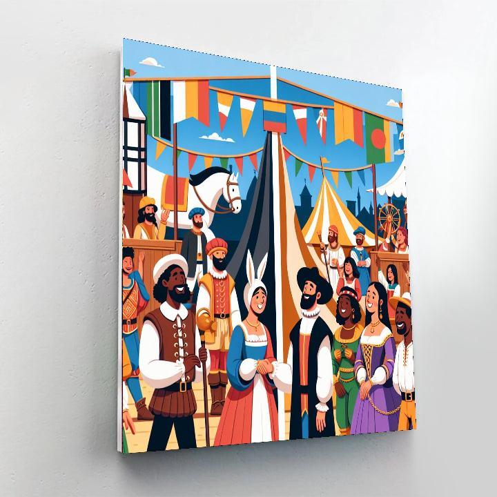 Renaissance Fair Revelry Paint By Numbers