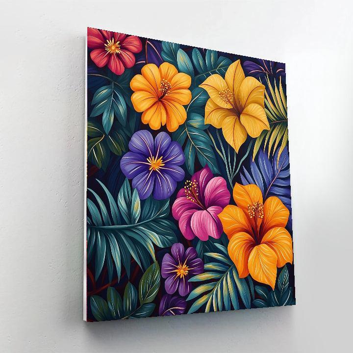 Frida Kahlo Inspired Kahlo's Botanical Paradise  Numbered Painting Kits