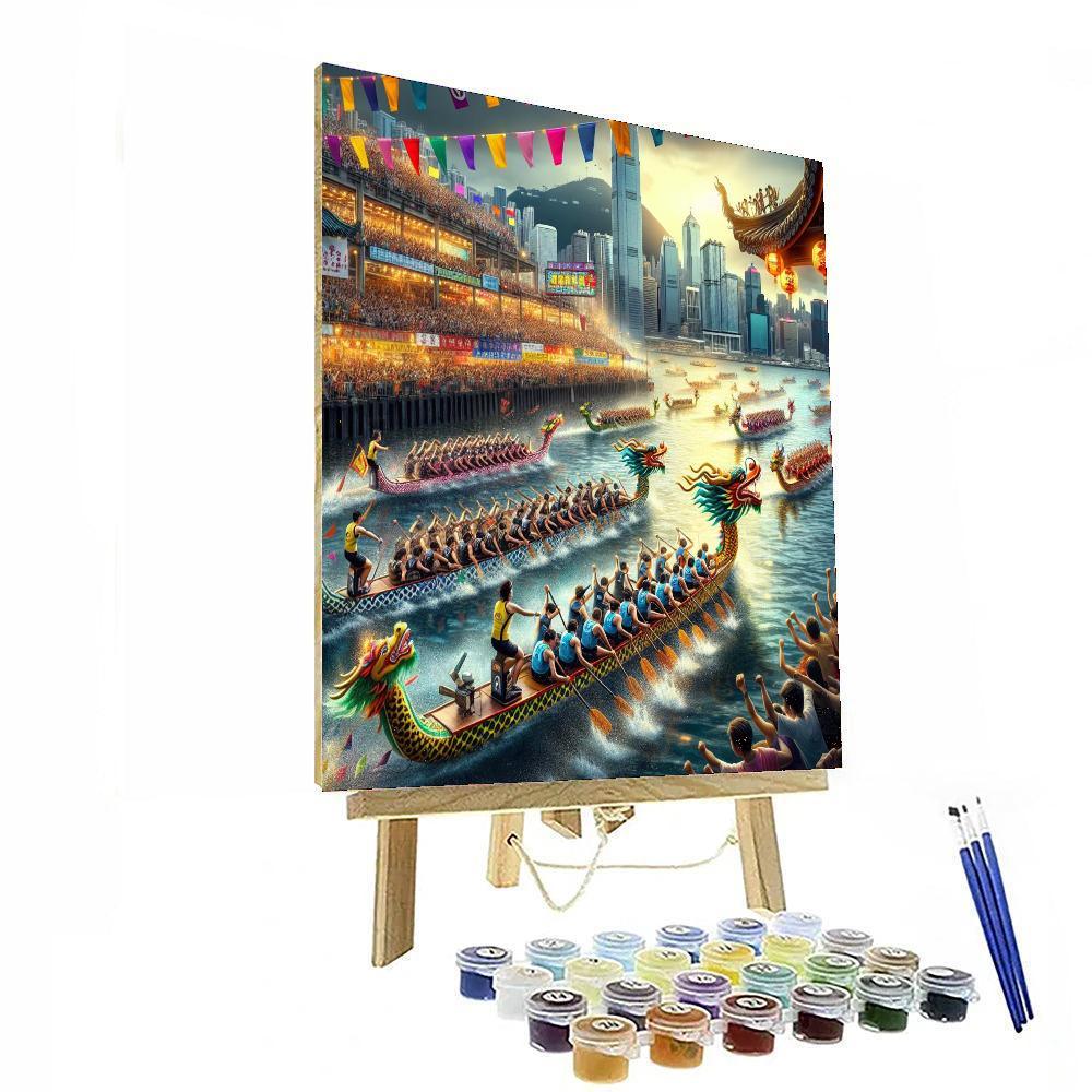 Hong Kong Dragon Boat Festival Painting By Numbers Kit