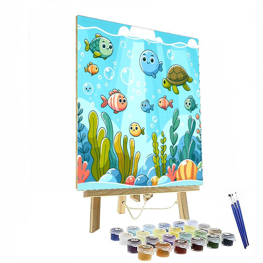 Creative Ocean Friends Painting By Numbers Kit