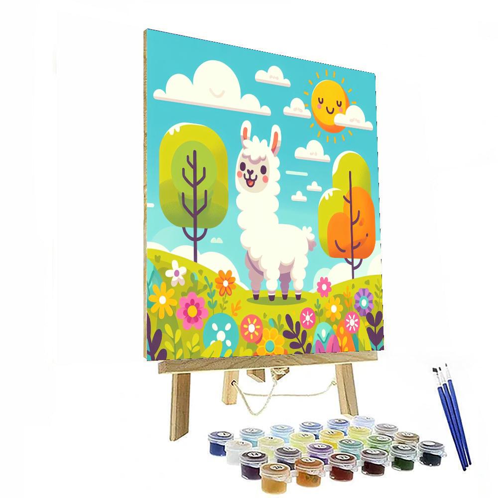 Laughing Llama Paint By Color