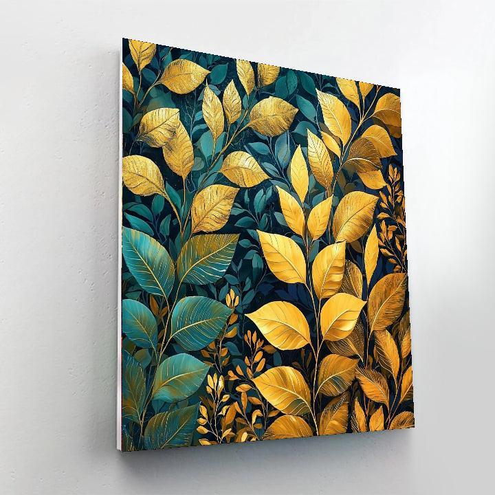 Gustav Klimt Inspired Klimt's Golden Botanical Garden  DIY Paint By Numbers