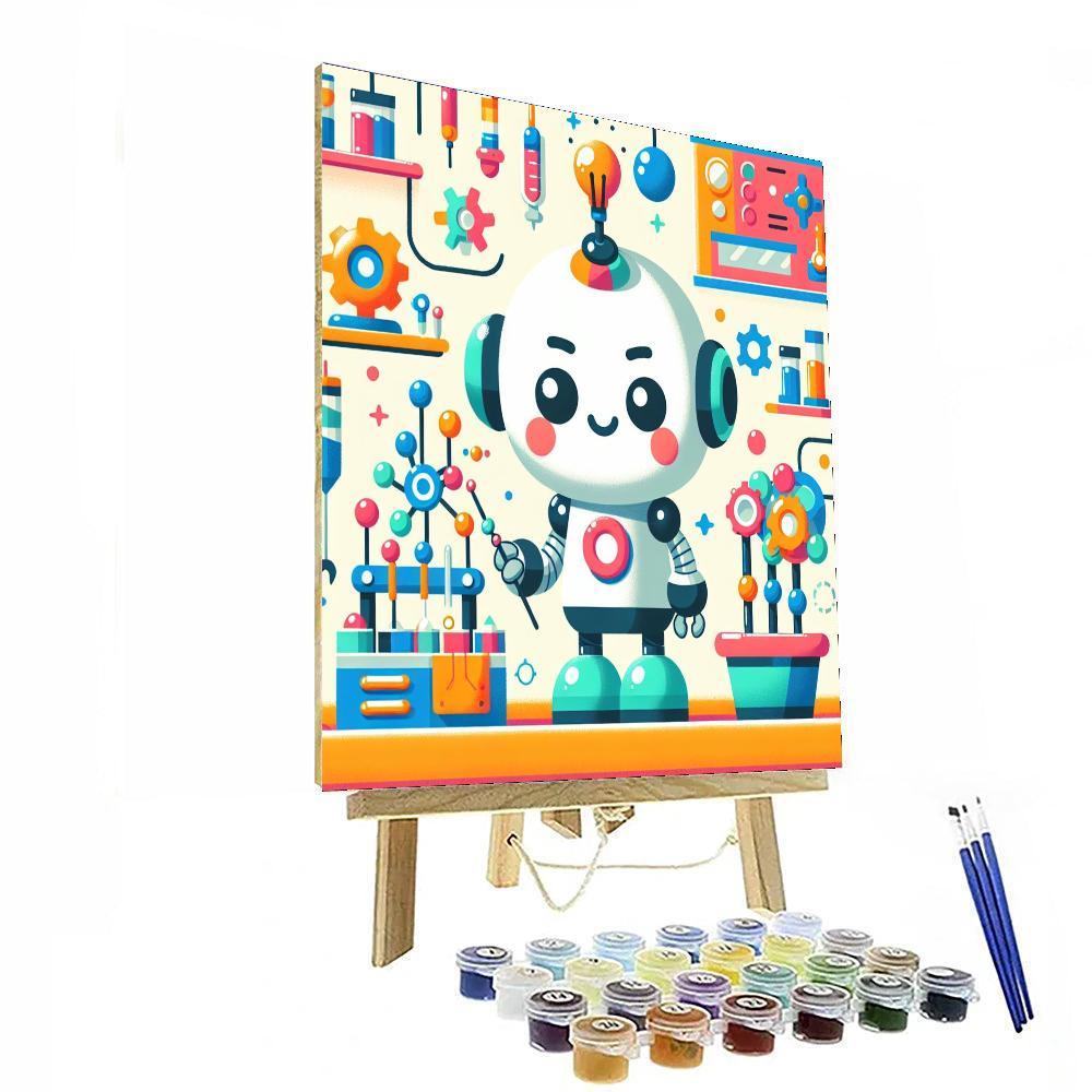 Creative Robot City Numbered Painting Kits