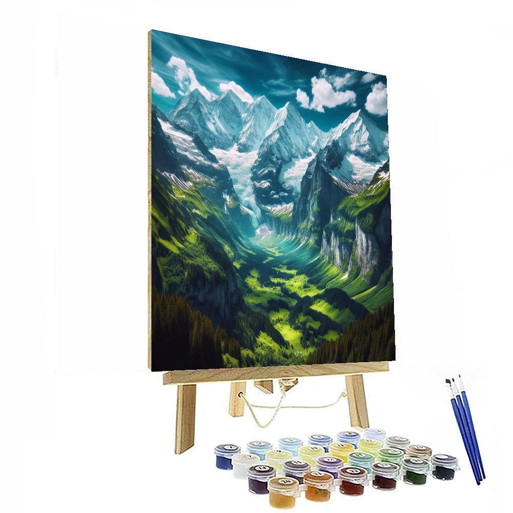 Majestic Alpine Views Numbered Painting Kits