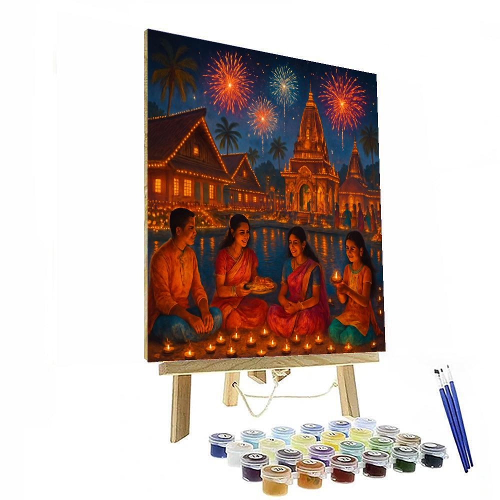 Diwali - Fiji Painting Number Kit