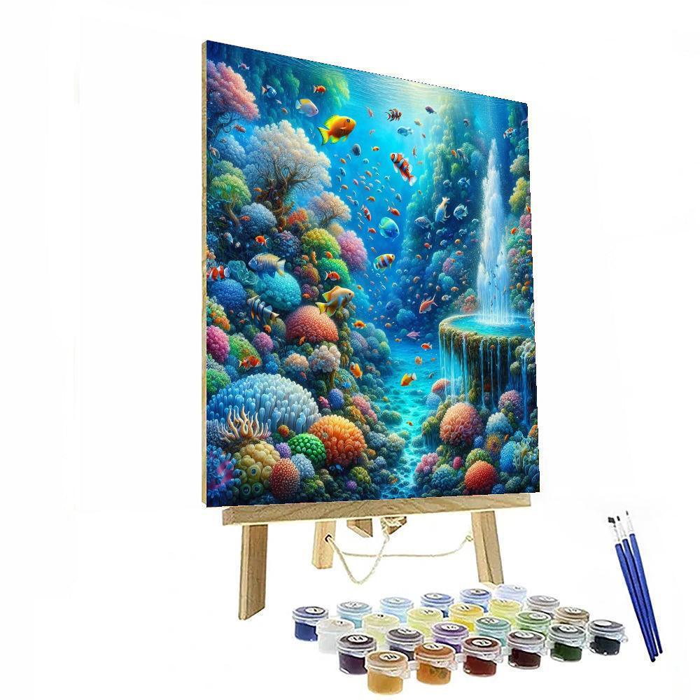 Magical Underwater Scene Number Painting
