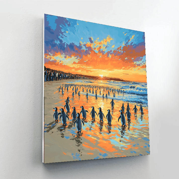 Penguin Parade - Phillip Island, Australia Numbered Painting Kits