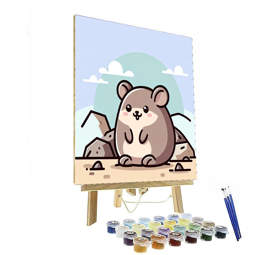 Peppy Pika Paint By Numbers Art