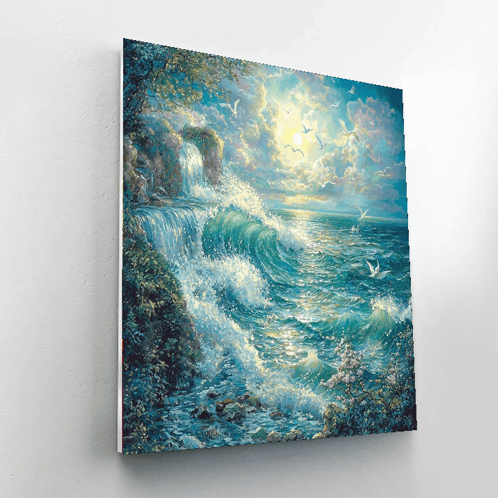 Salvador Dali Inspired Surreal Ocean Symphony  Paint By Numbers Kits