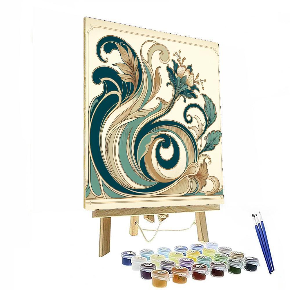 Art Nouveau Grace Paint By Color