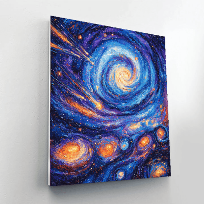 Salvador Dali Inspired Celestial Whirl  Painting By Numbers Kit