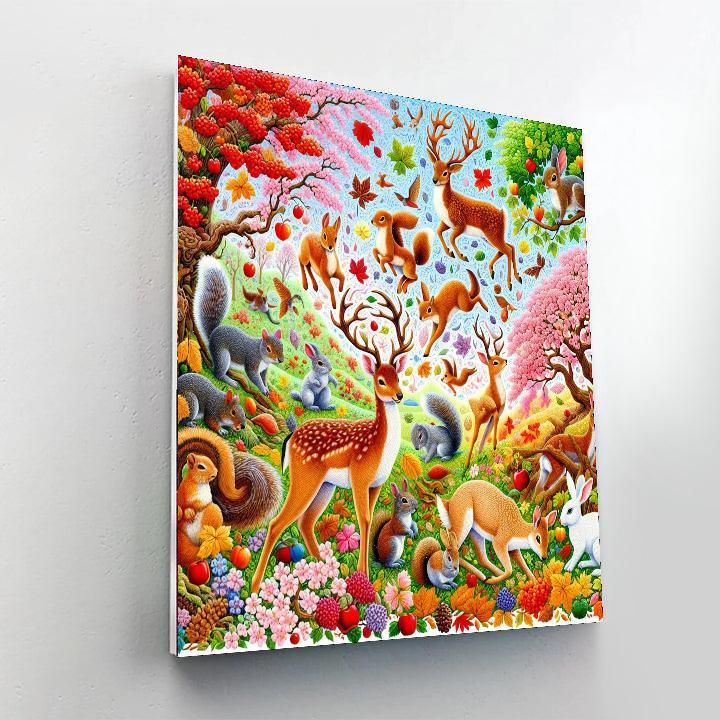 Dancing Through The Seasons Paint By Numbers Art