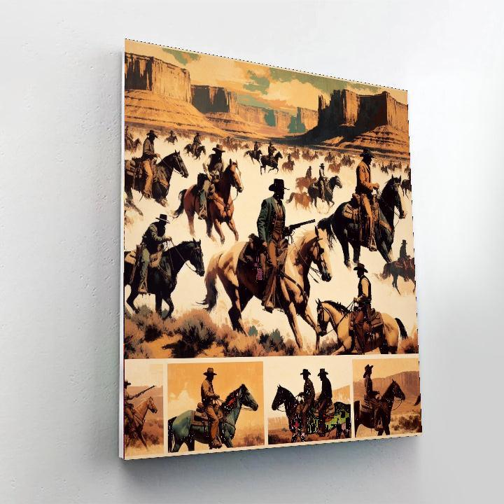 Adventure In The Wild West Paint By Numbers Art