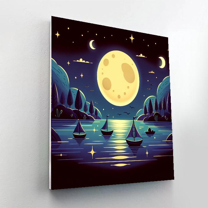 Moonlit Ocean Adventure Numbered Painting Kits