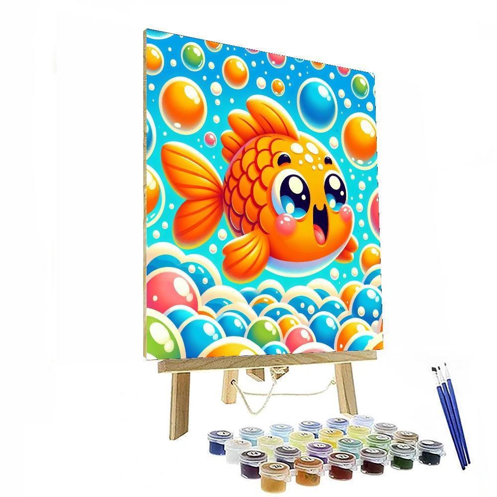 Lively Goldfish Number Painting