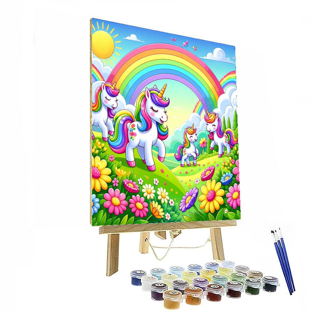 Fantasy Adventure In Unicorn Land Numbered Painting Kits