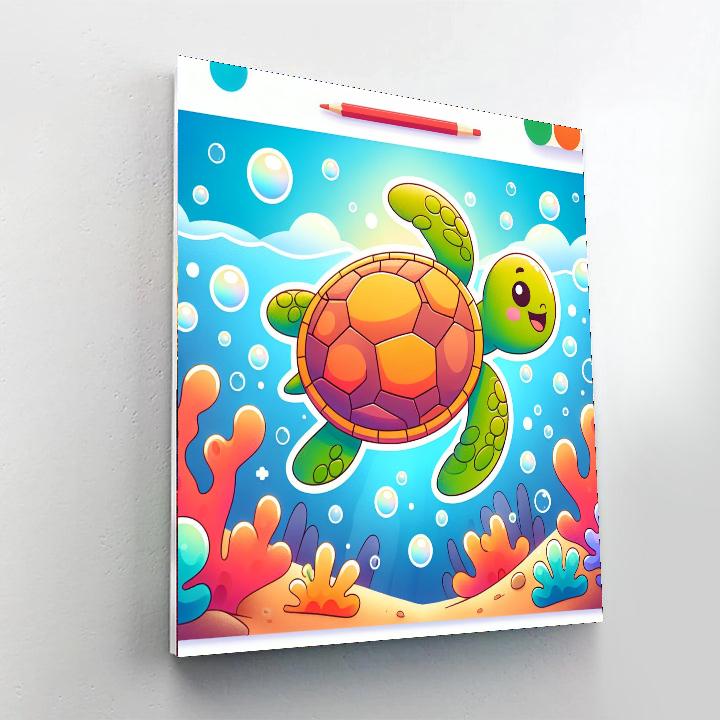 Adventure Turtle Numbered Painting Kits