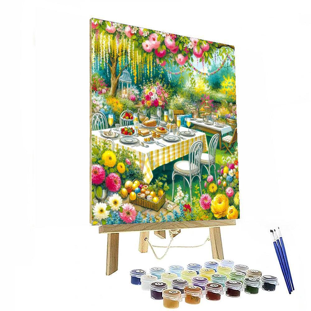 Spring Garden Brunch Painting By Numbers Kit