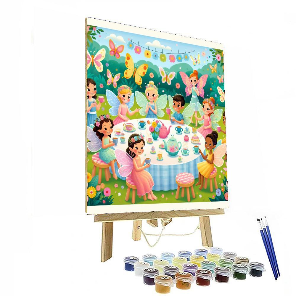 Enchanted Fairy Tea Party Painting By Numbers Kit