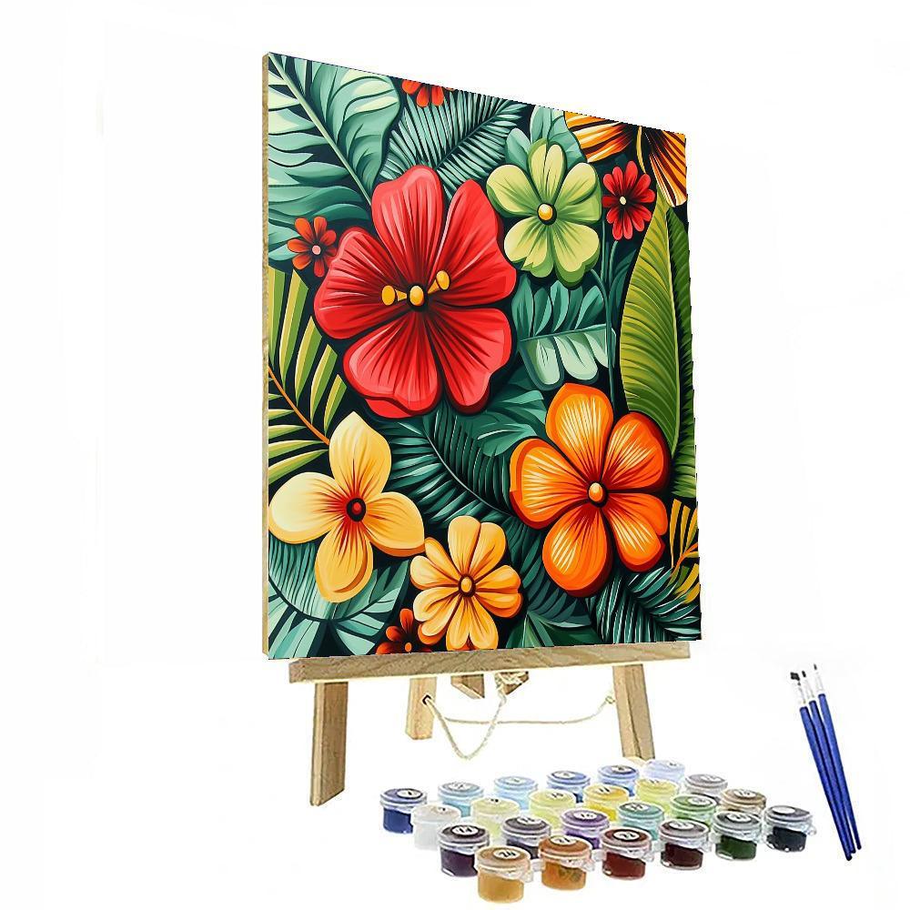 Frida Kahlo Inspired Garden Of Strength  Paint By Number