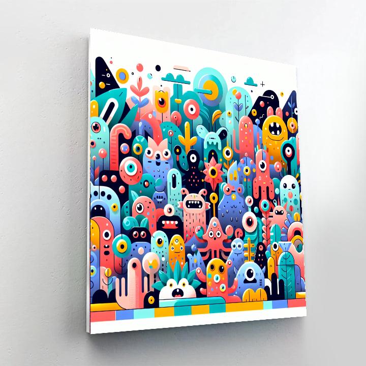 Funky Creatures Paint By Number