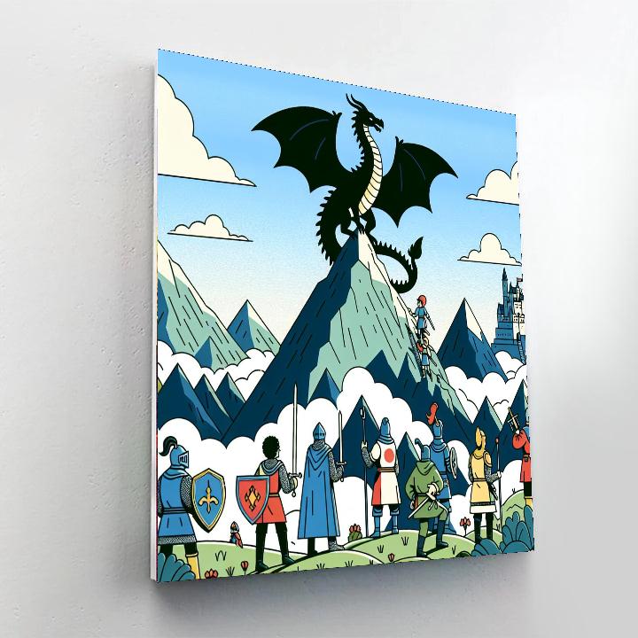 Dragon Mountain Paint By Numbers Art