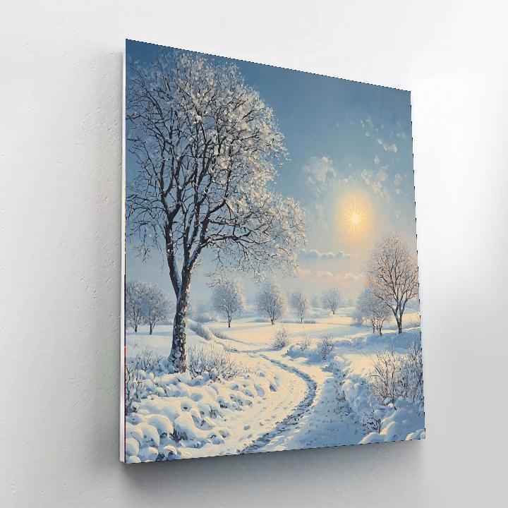 John Nash Inspired Serene Winter Solstice  Paint By Color